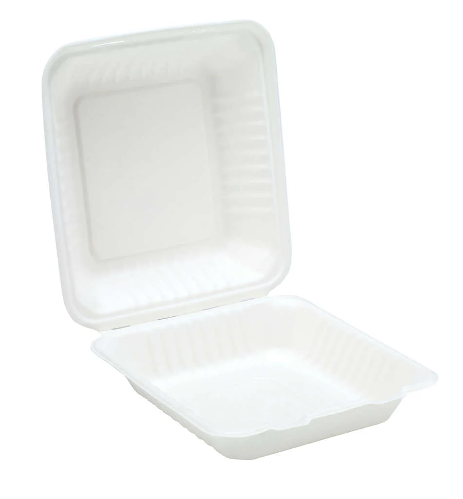 Bagasse Clamshell Meal Boxes 9
