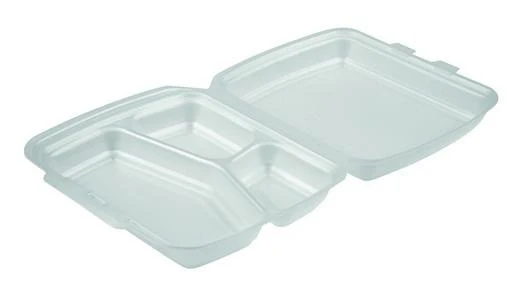 HP4 3 White Foam Meal Boxes